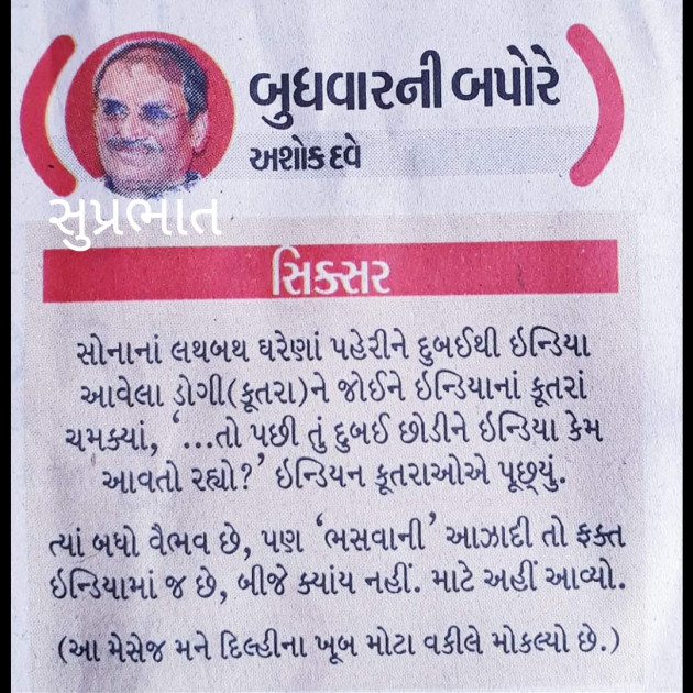 Gujarati Jokes by VIKAT SHETH : 111317548