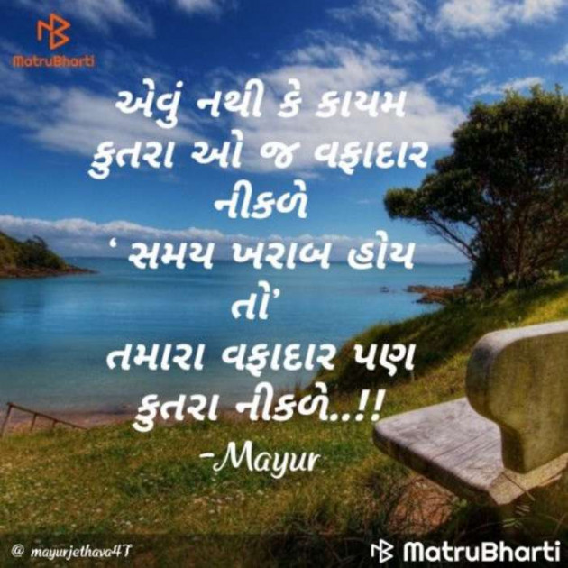 Gujarati Motivational by Mayur Jethava : 111321860