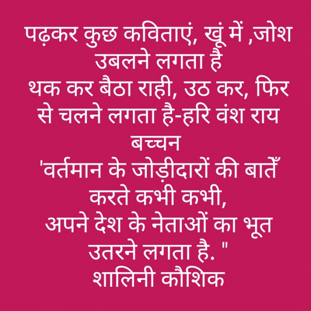 Hindi Shayri by शालिनी कौशिक एडवोकेट : 111326837