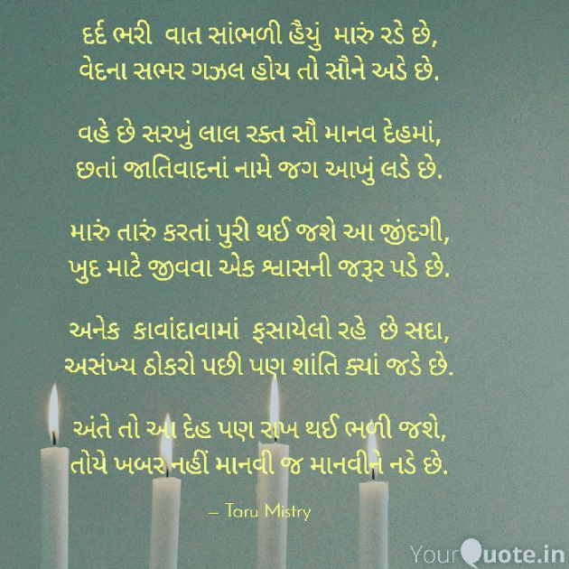 English Poem by તરૂ મિસ્ત્રી : 111333324