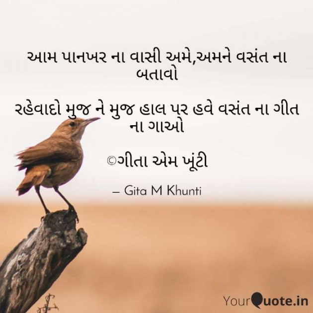 English Blog by Gita M Khunti : 111336589