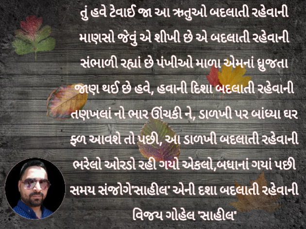 Gujarati Poem by Vijay Gohel : 111346941