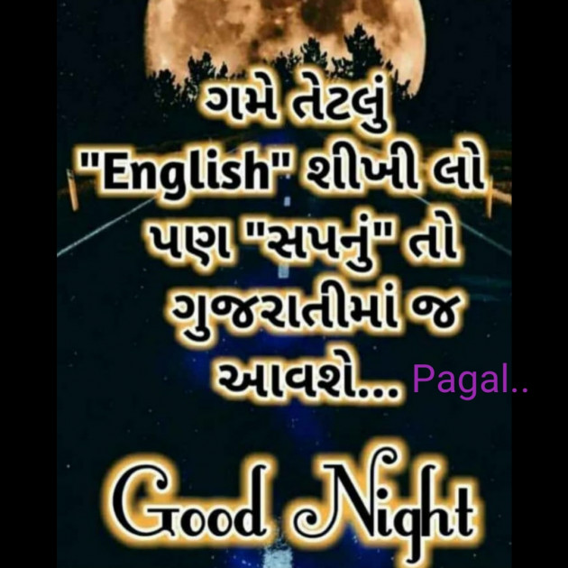 Gujarati Good Night by Manoj Leuva : 111353920