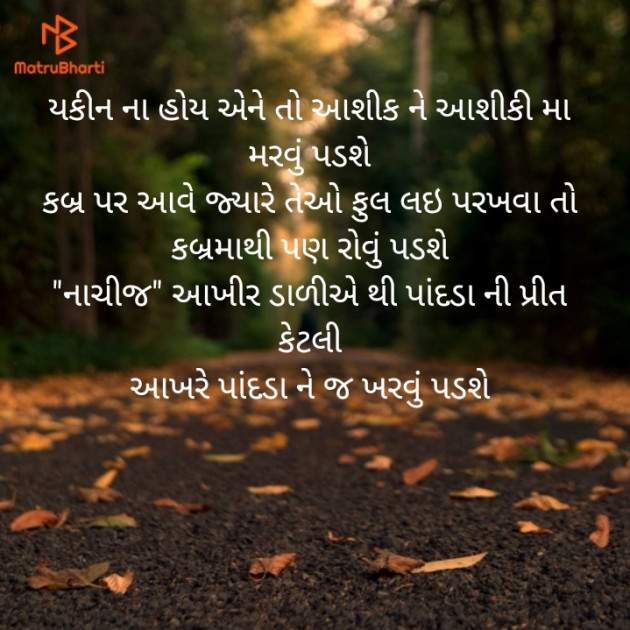 Gujarati Shayri by Hiren Sodham : 111357290