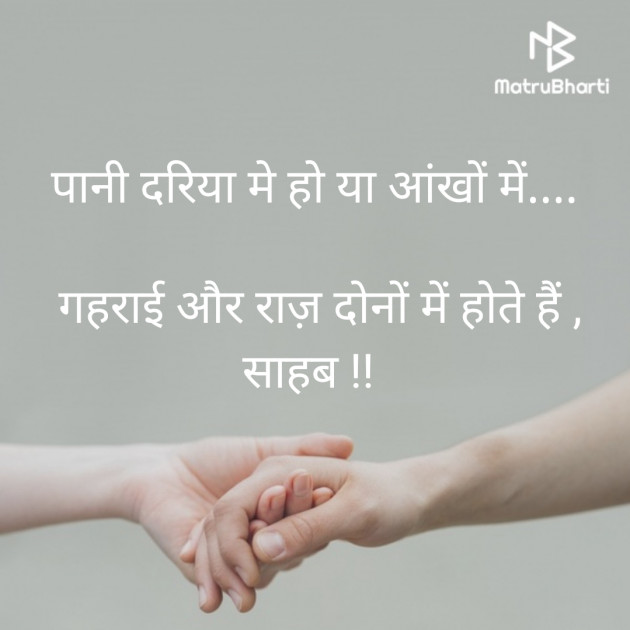 Hindi Shayri by M. Husain Jethva : 111364158