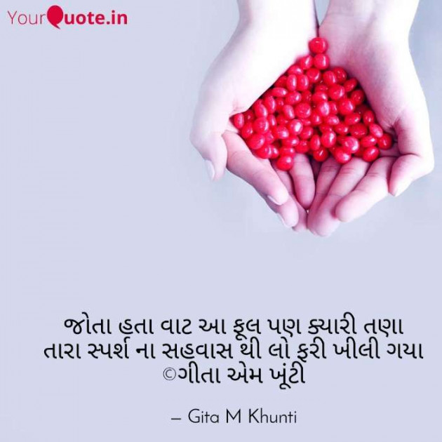 Gujarati Shayri by Gita M Khunti : 111364348