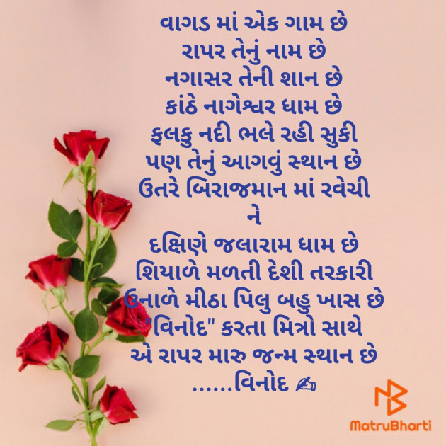 Gujarati Poem by વિનોદ. મો. સોલંકી .વ્યોમ. : 111364939