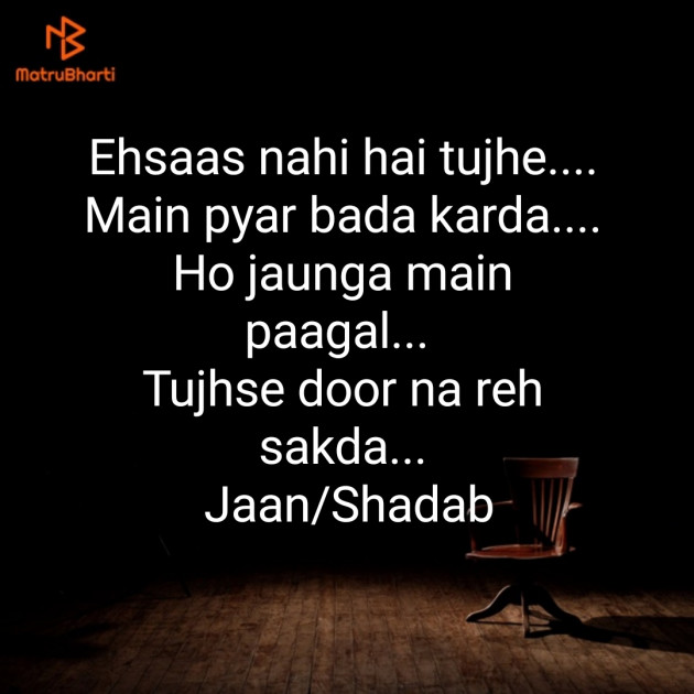 English Shayri by Shabaan Ahmad : 111377791