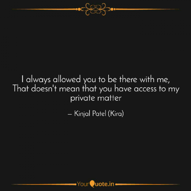 English Quotes by Kinjal Patel : 111380817