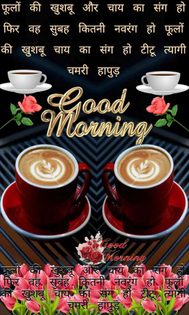 Hindi Good Morning by ब्रह्मदत्त उर्फटीटू त्यागी चमरी हापुड़ : 111394206