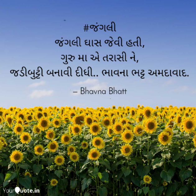 Gujarati Blog by Bhavna Bhatt : 111400362