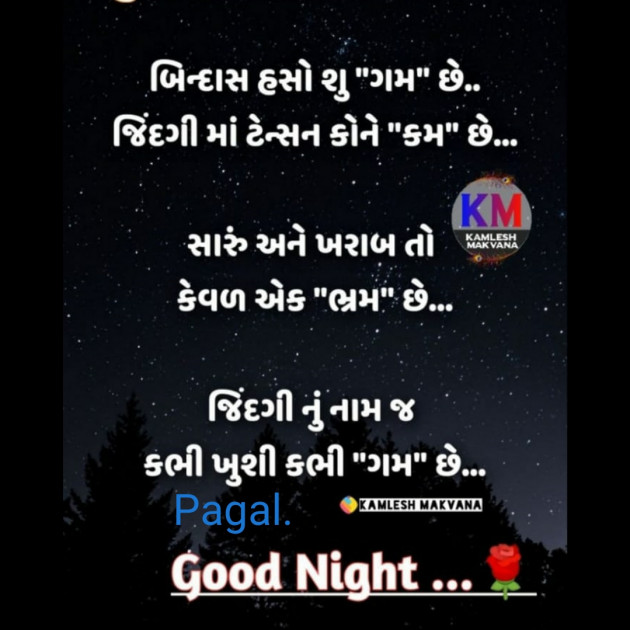 Gujarati Good Night by Manoj Leuva : 111424726