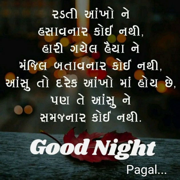 Gujarati Good Night by Manoj Leuva : 111428352