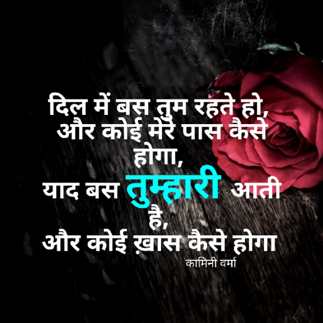 English Shayri by Kaamini : 111430128