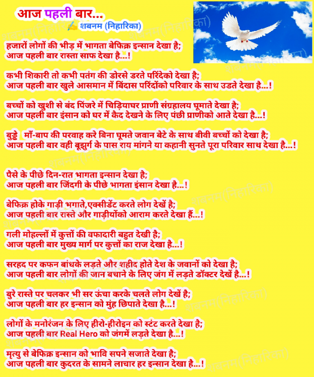 Hindi Poem by Shabnam : 111436151