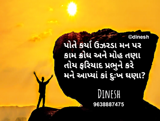 Gujarati Shayri by Ahir Dinesh : 111448010