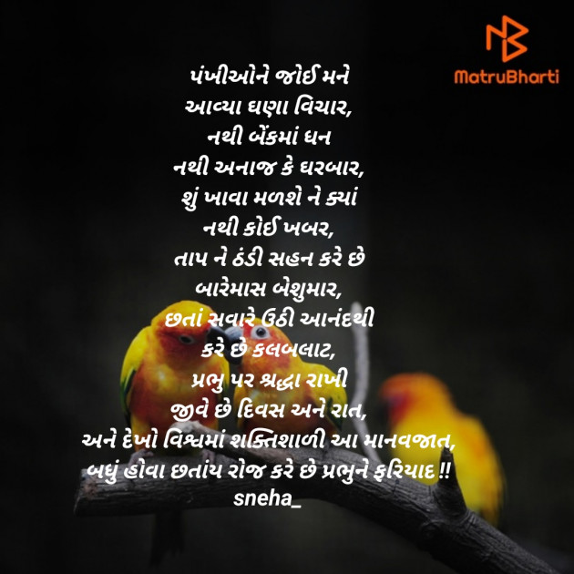 Gujarati Thought by SNEHA CHAUHAN : 111450641