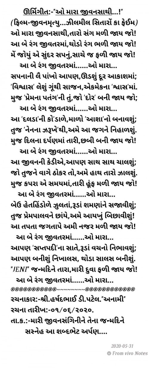 Post by Patel H.D. on 01-Jun-2020 12:17am