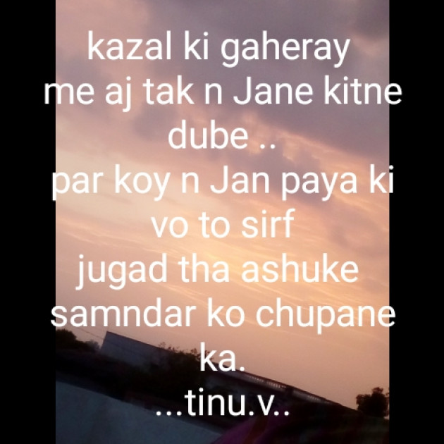 Hindi Poem by Tinu Vaghela : 111463049