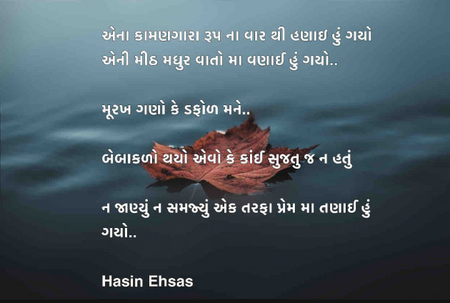 Gujarati Shayri by Hasin Ehsas : 111474234