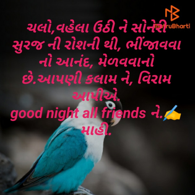 Gujarati Good Night by jyotsana Thakor : 111474979