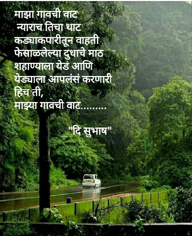 Marathi Poem by Subhash Mandale : 111480630