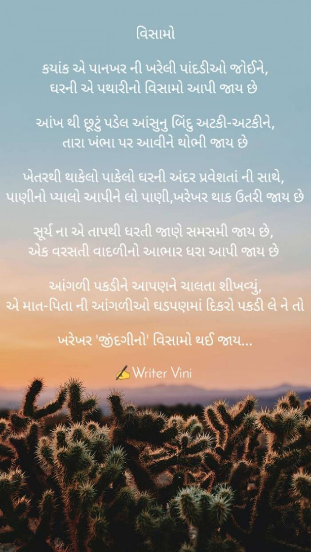 Gujarati Poem by Vini Patel : 111486112