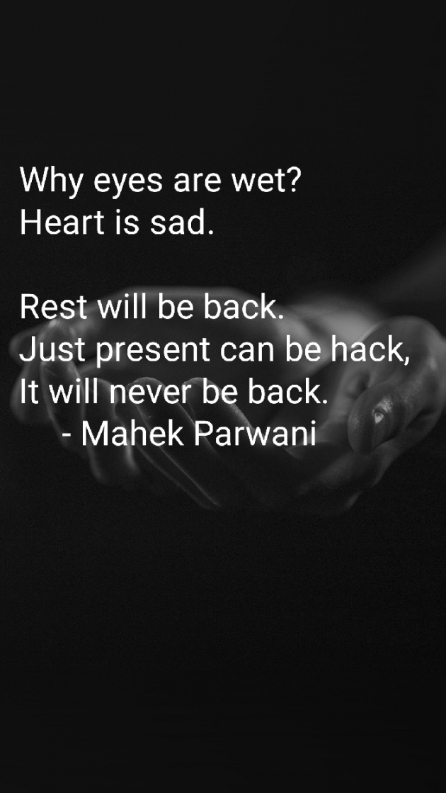 English Poem by Mahek Parwani : 111487577