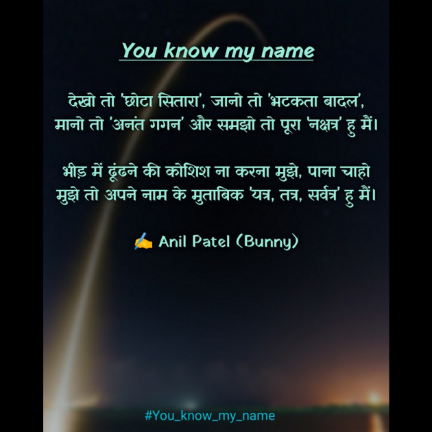 English Poem by Anil Patel_Bunny : 111495919