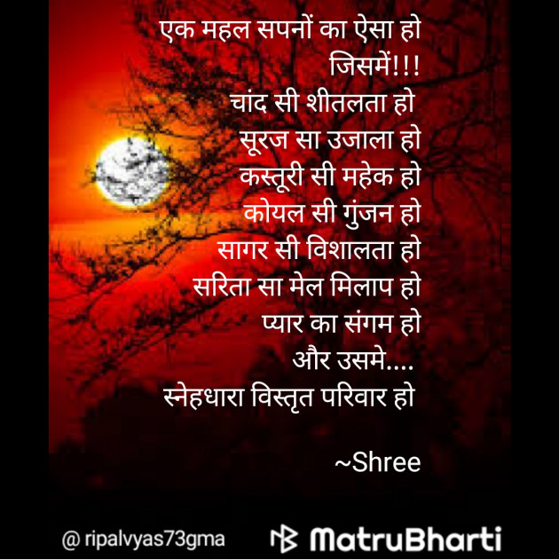 Hindi Poem by Shree...Ripal Vyas : 111501516