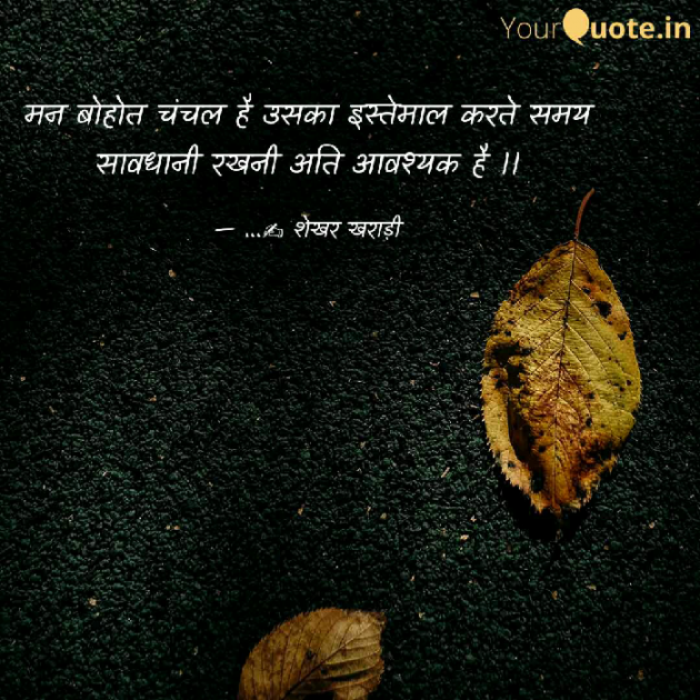 Hindi Thought by shekhar kharadi Idriya : 111504614