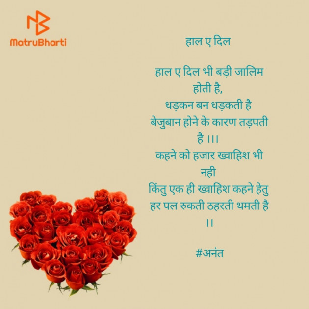 Hindi Shayri by Anant Dhish Aman : 111509837