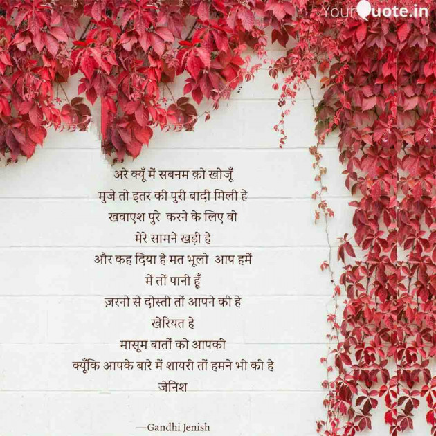 English Shayri by Gandhi Jenish : 111510184
