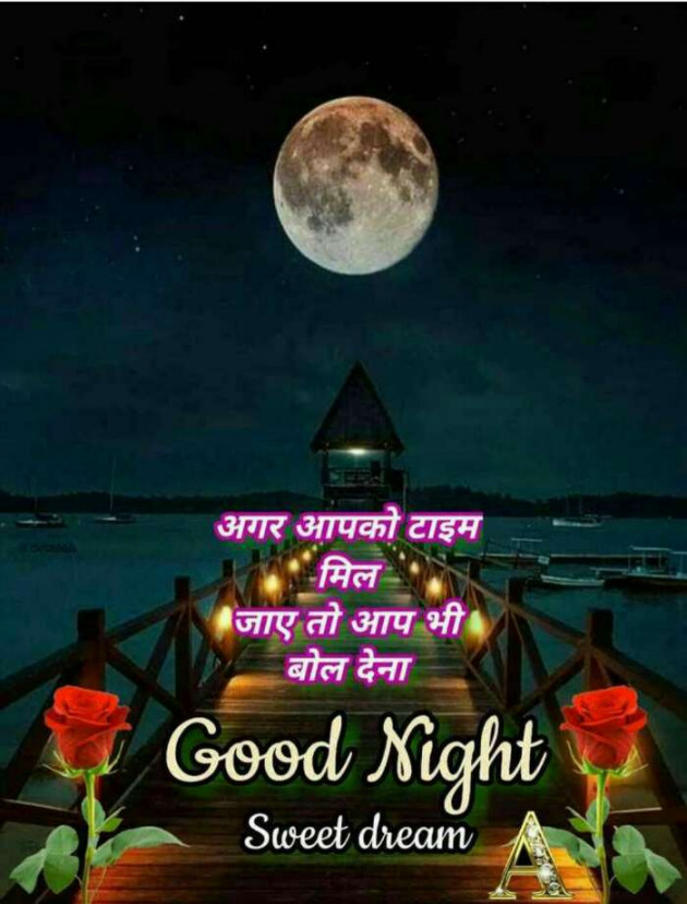 Hindi Good Night by ज़ख्मी__दिल…सुलगते अल्फ़ाज़ : 111513192