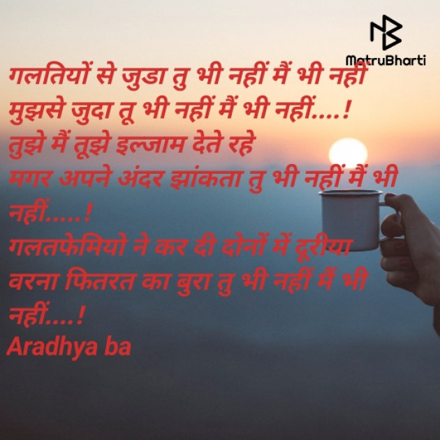 Hindi Blog by Aradhyaba : 111527009