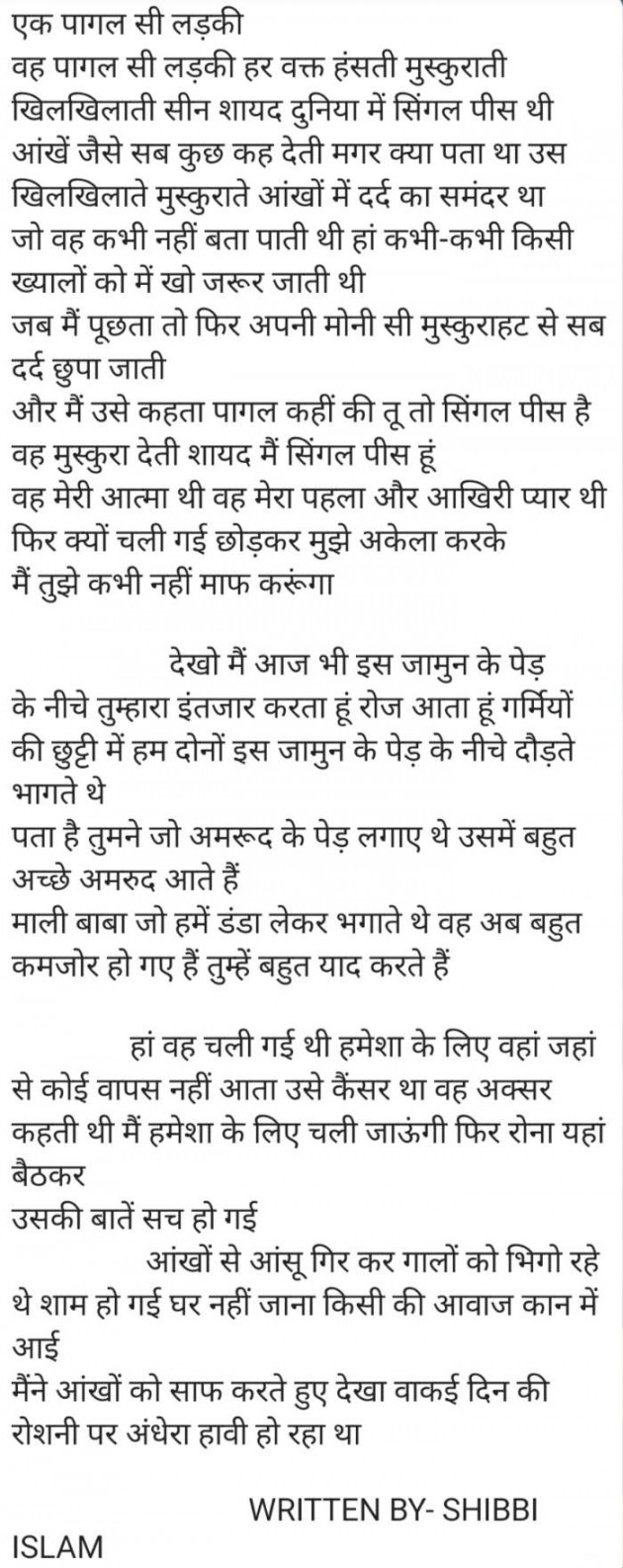 Hindi Story by Shibbi Islam : 111545176