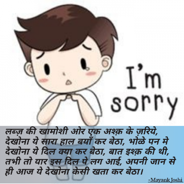 Hindi Sorry by Baatein Kuch Ankahee si : 111547682