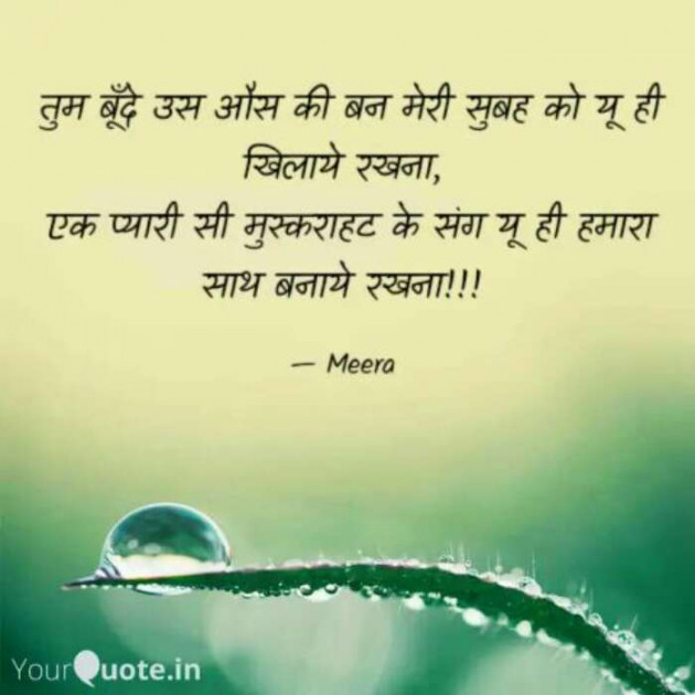 Hindi Quotes by Meera : 111559008