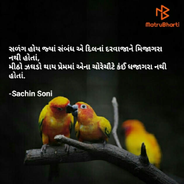 Gujarati Shayri by Sachin Soni : 111560275