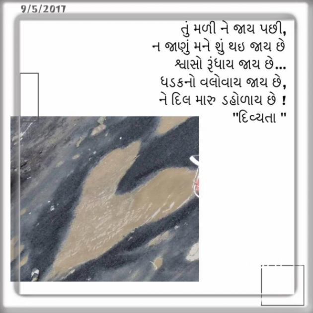 Gujarati Shayri by Divya Soni : 111561927