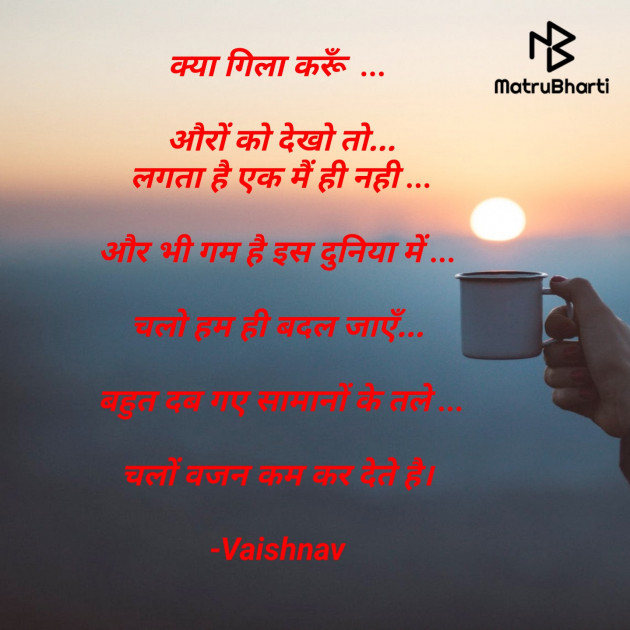 Hindi Poem by Vaishnav : 111569647