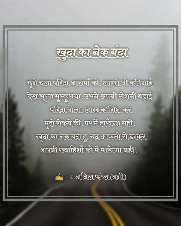Hindi Poem by Anil Patel_Bunny : 111571057
