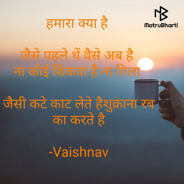 Hindi Thought by Vaishnav : 111572713