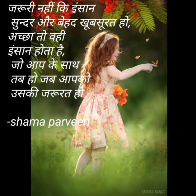 Hindi Quotes by shama parveen : 111573639