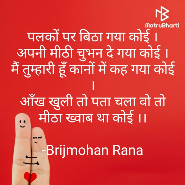 Hindi Shayri by Brijmohan Rana : 111573790