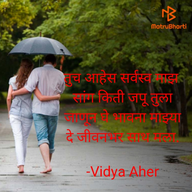 Marathi Poem by Vidya Aher : 111576856