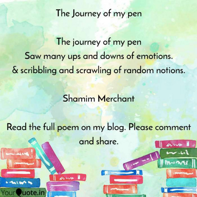 English Poem by SHAMIM MERCHANT : 111577840