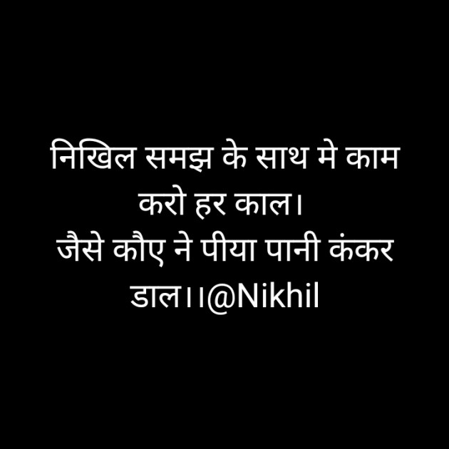Hindi Thought by Nikhil : 111580274