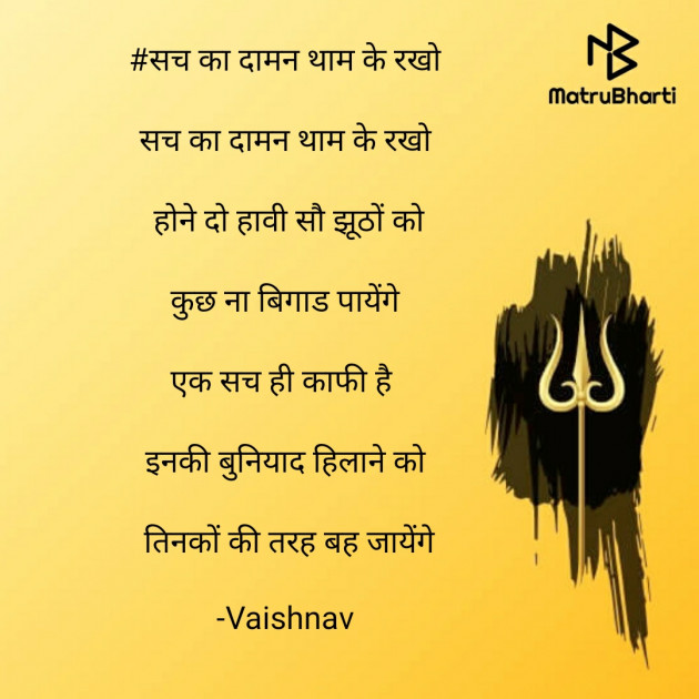 Hindi Poem by Vaishnav : 111586307