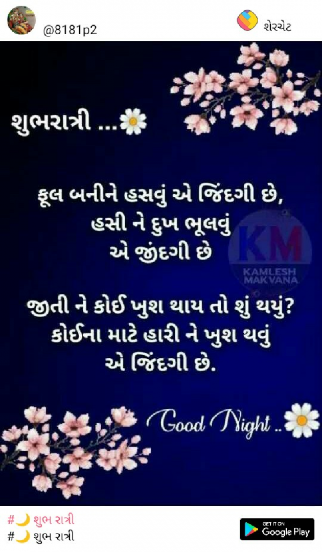 Gujarati Good Night by Nayan Shah : 111589396